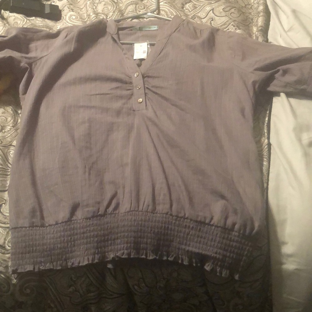 Shirt sleeve blouse